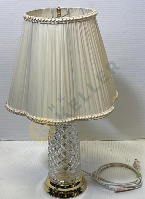Brass Crystal Table Lamp