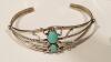 5 Sterling Silver with Turquoise Bracelets - 4