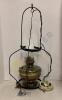 Vintage Hanging Oil Style Lamp and a Shade - 2