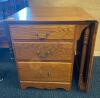 Oak Folding Desk with Chair - 3