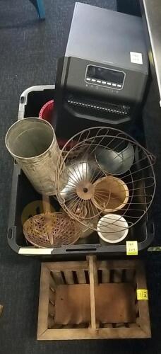 Infrared Lifesmart Heater, Wooden Basket, Wire Egg Basket, and More