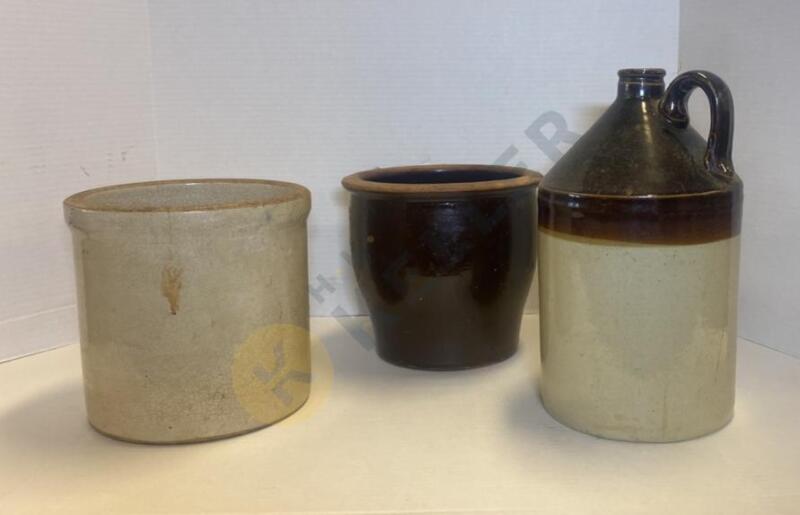 Stoneware Crocks and Jug