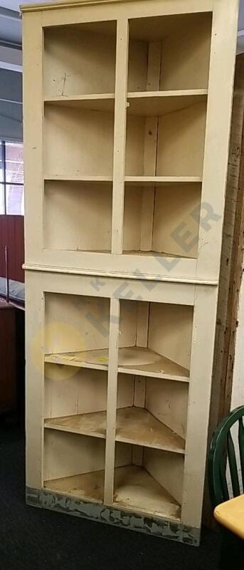 Wooden Corner Shelf Cabinet