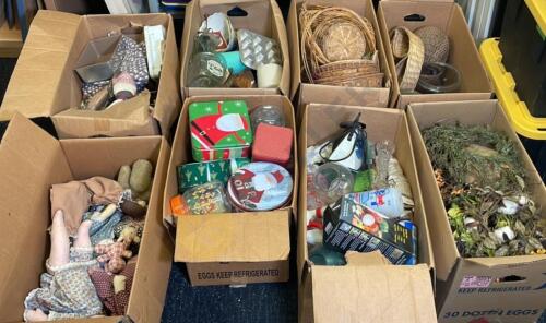 Tins, Wreaths, Baskets, and More