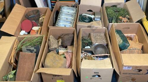 Crock Pot, Baskets, Artificial Plants, and More