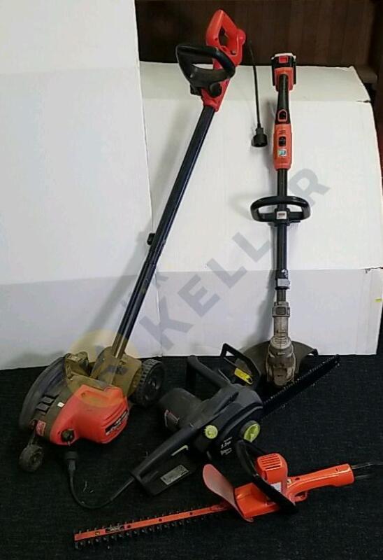 Chainsaw, Hedge Trimmer, Edger, and Trimmer