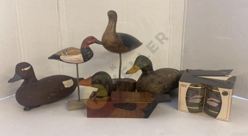 Duck Decoys and Glassware