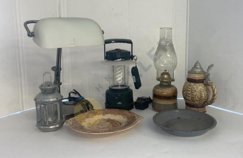 Lamps, Lanterns, Stein, and More