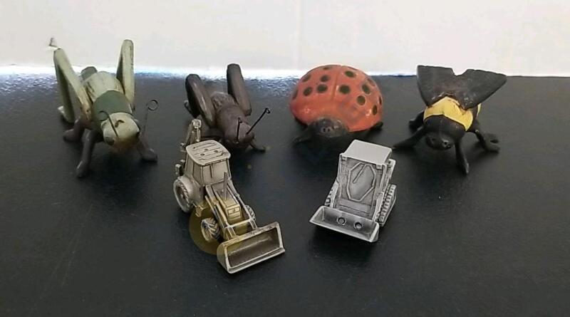 Cast Metal Insects and Tractors
