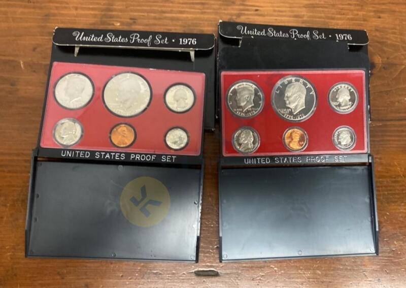 Two 1976 United States Proof Coin Sets