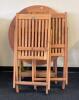 Teak Folding Outdoor Bistro Dining Set - 6