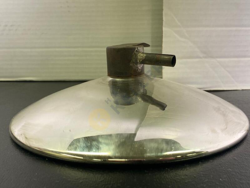 8" Across Mercury Glass Oil Lamp Wall Reflector