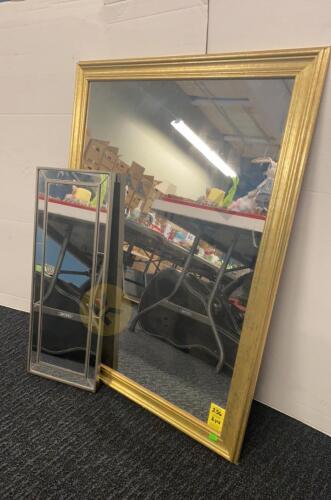 2 Framed Mirrors