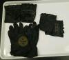 XL Leather Biker Chaps, Leather Vest, and 3 Pairs of Leather Gloves - 9