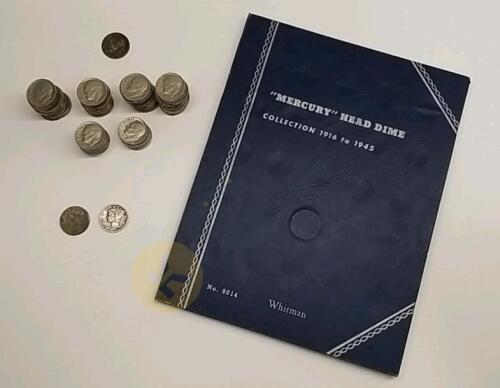 Silver Mercury Dimes and 1965 -1969 Dime Coins