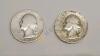 A Silver 1934 and 1945 Washington Quarters and 1965 - 1969 Quarter Coins - 2