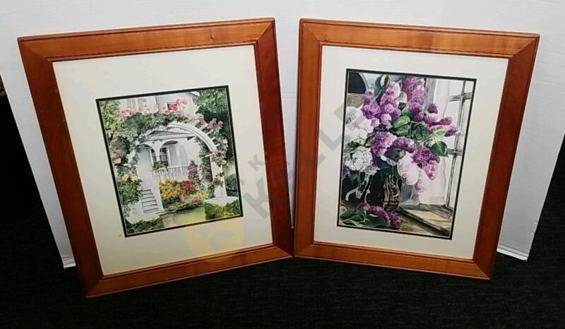 Two Peggy Schlegelmilch Framed Watercolors