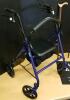 McKesson Wheeled Walker, Cane, Doormat, and Grabber - 3