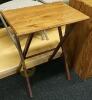 Desk Chair, Wooden File Cabinet, 2 Folding Chairs, and Tray Table - 7