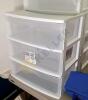 3 Plastic Storage Drawer Organizers and Coolers - 3