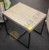 Small Metal Pedestal Table and Side Table - 2