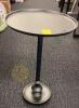 Small Metal Pedestal Table and Side Table - 5