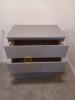 Grey Painted Wooden Chest of Drawers - 3