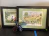 Framed Artwork and Stained Glass Ornament