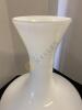 Mid Century Modern White Glass Vase - 5