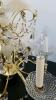 Brass, Glass, and Crystal Chandelier - 5