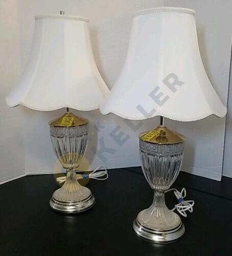 Pair of Glass Table Lamps