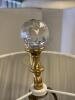 Pair of Crystal and Brass Table Lamps - 7