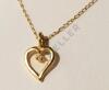 14K Gold Diamond Heart Necklace