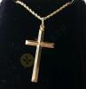 14K Gold Necklace with Cross Pendant