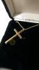 14K Gold Necklace with Cross Pendant - 3