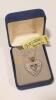 10K Gold Necklace with Diamond Heart Pendant - 2