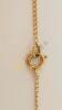 14K Gold Neclace with Pearl and Diamond Chip Pendant - 5