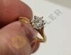 14K Gold Diamond Solitaire Ring - 6