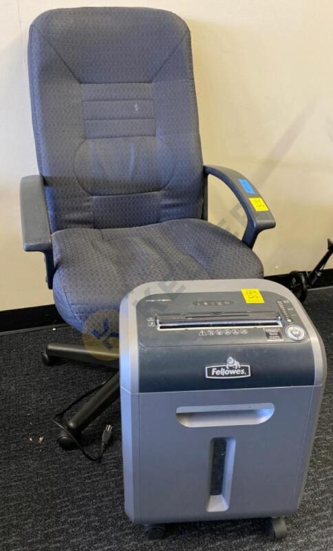 Fellowes Paper Shredder and Adjustable Office Chair