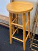 Rocking Chair, 6 Velvet Folding Chairs, Stool, and Art Easel - 10