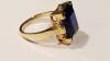 10K Gold Ring with Blue Stone - 3