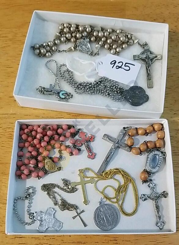 Sterling Cross Rosary and More Religious Jewelry