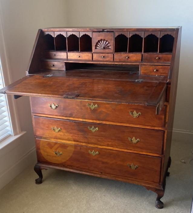 Antique Secretary Desk with Dovetailed Detail