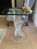 Glass Side Tables and Coffee Table