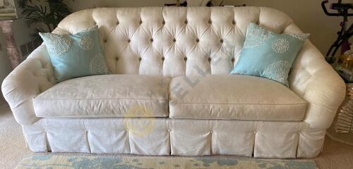 Ethan Allen Featherblend Damask Sofa