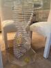 Glass Pedestal Table and 4 Chairs - 4