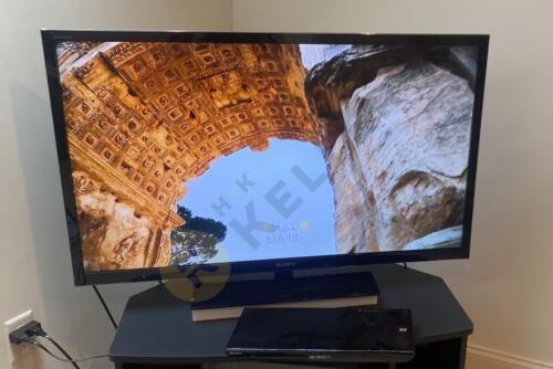 Sony 46” Flatscreen Television and Sony Blu-Ray Player