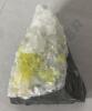 Native Sulfur on Calcite - 2