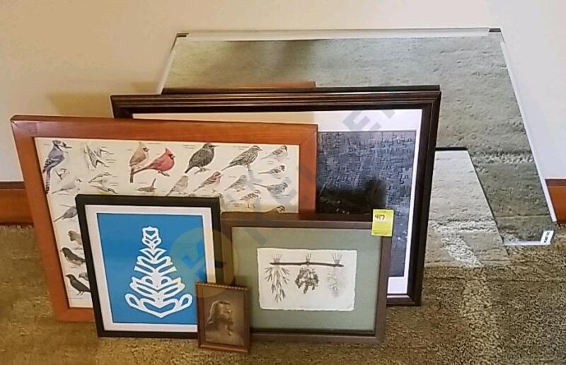 Framed Artwork and Mirror Pieces
