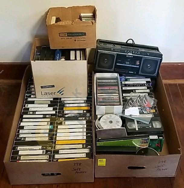 VHS Tapes, Cassettes, CDs, and More